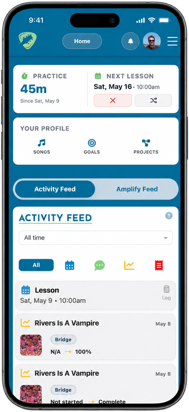 String School student home page on a mobile phone